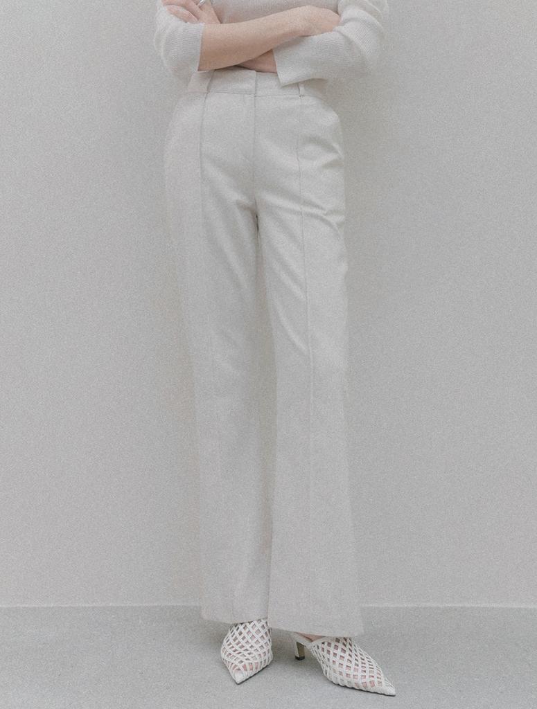 Memua Steel Bootcut Denim Slacks (Denim)