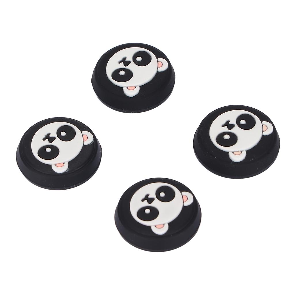 4pcs Thumb Grip Multipurpose Replacement Silicone Thumb Grip Caps for PS5 ControllerBlack