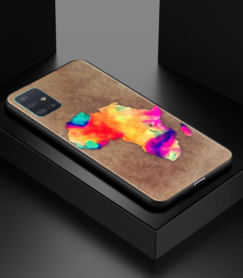

Чехол для телефона с рисунком географии Африки для Samsung Galaxy A51 A71 A21S A03s A13 A33 A53 A11 A31 A52 A41 A32 5G A01 A22 Samsung A23
