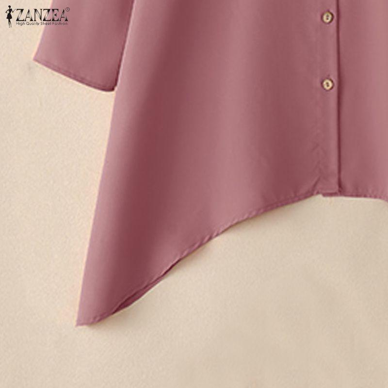 ZANZEA Lässiges zweiteiliges Anzug-Set für Damen mit langärmeliger Bluse und Hose