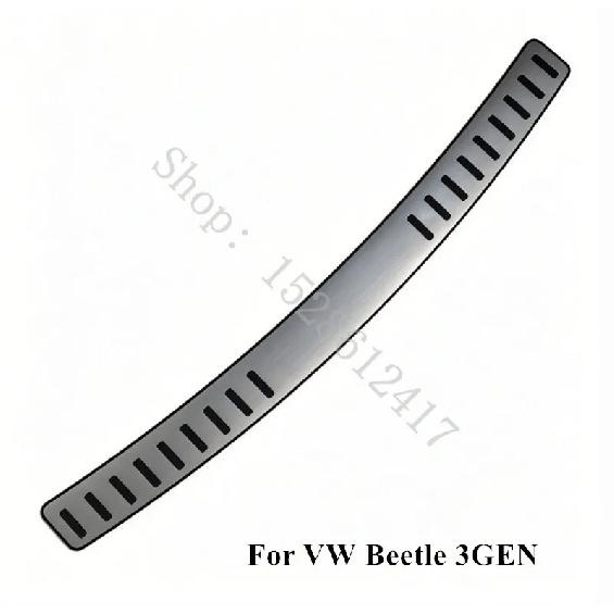 For VW Volkswagen Beetle 3GEN T3 2012 2013- Stainless Car styling Door Rear Bumper Protector Sill Trunk Tread Plate Trim