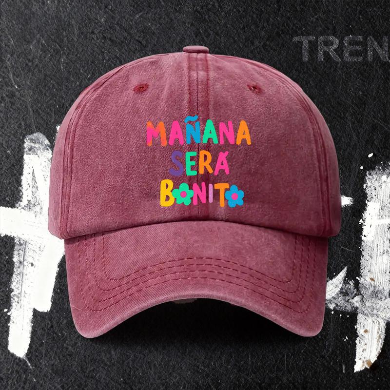 Pc Adjustable Baseball Cap with Maana Ser Bonito Design Lightweight Printed Craft WomenS Hat Tomorrow Will Be Better