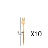 10Pcs Gold Dinnerware Sets Knife Fork Long Handle Spoons Dessert Flatware Mirror Cutlery Stainless Steel Tableware Silverware