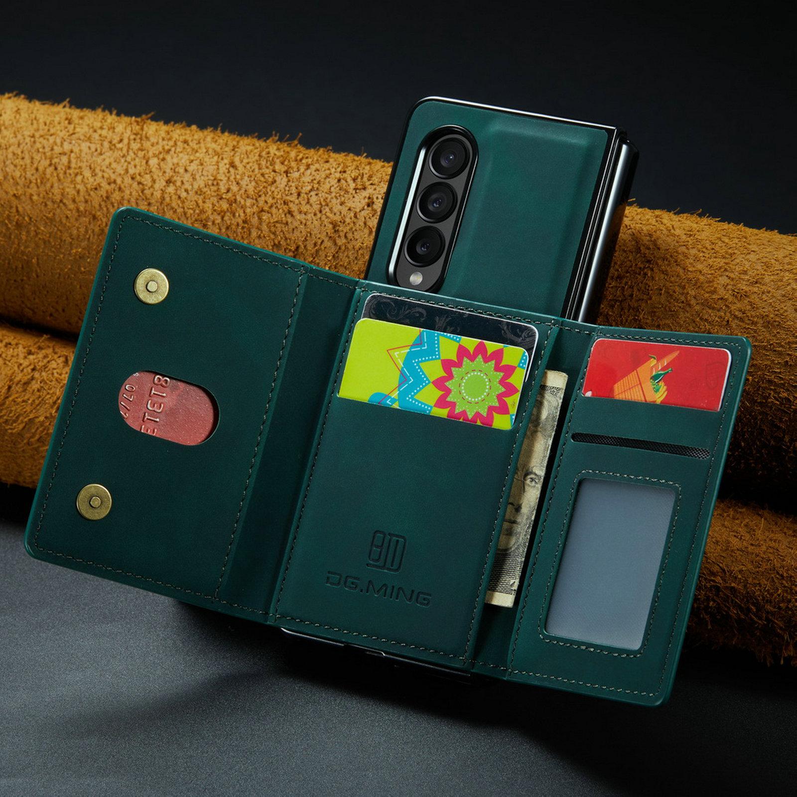 

Кожаный чехол-сумка для телефона с функцией кошелька и слотом для карт для Samsung Galaxy Z Fold4 5G Fold 4 Fold3 Fold 3, нескользящий защитный чехол for samsung z fold 3