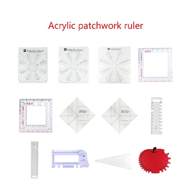 Acrylic Quilters Ruler Fabric Cutting Ruler Sewing Ruler Patchwork Ruler