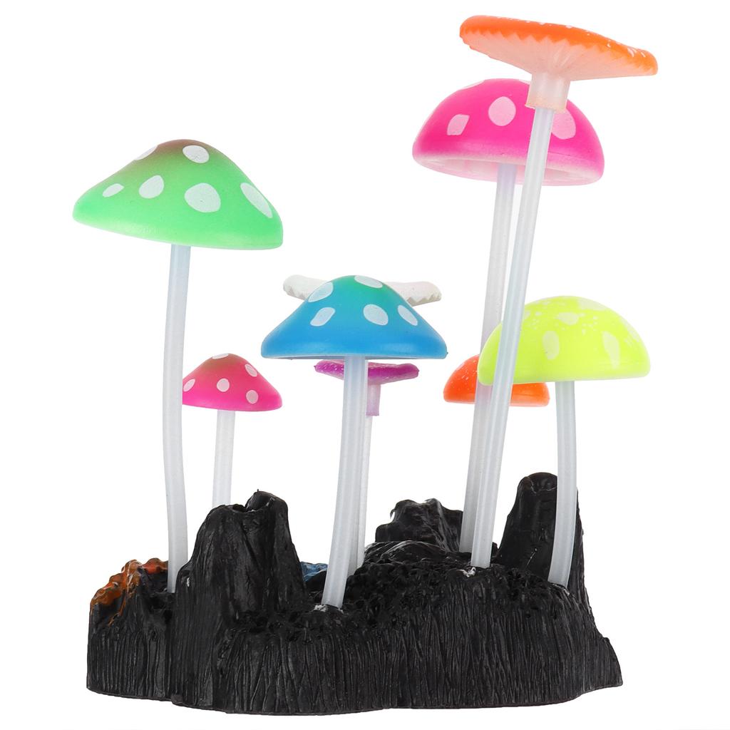 Simulationspilze Aquariumdekoration Leuchtendes Felsgestein Aquariumdekoration für Fischtank-Landschaft