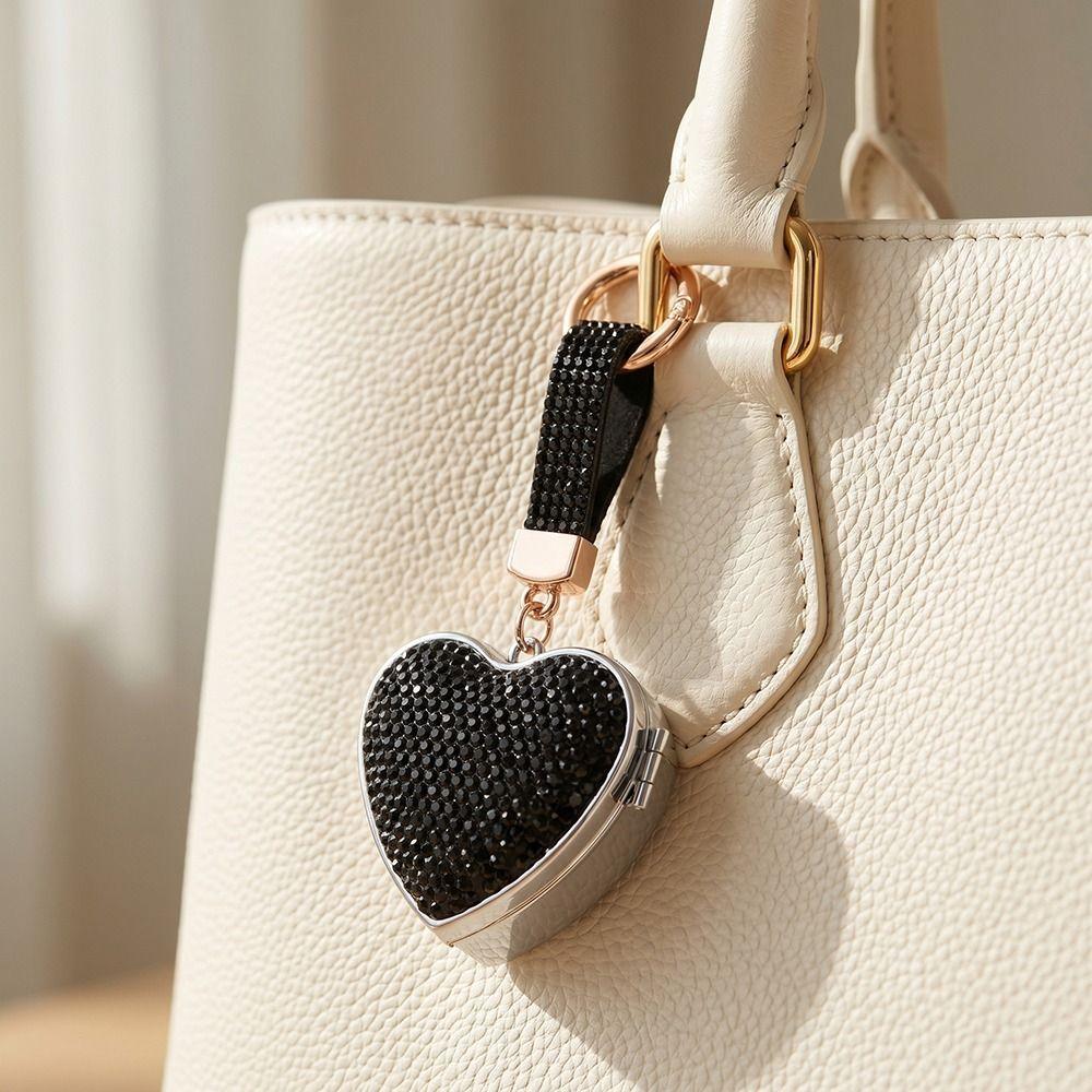 Portable Mini Pill Case Shining Bling Bag Hanging Ornaments Women's Jewelry