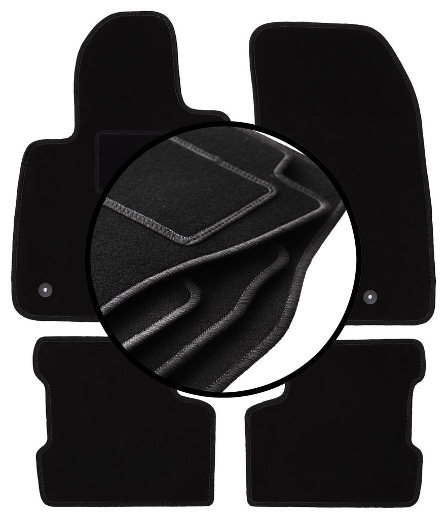 Complete Set of Velour Floor Mats For: Jeep Renegade SUV (2014-2019)