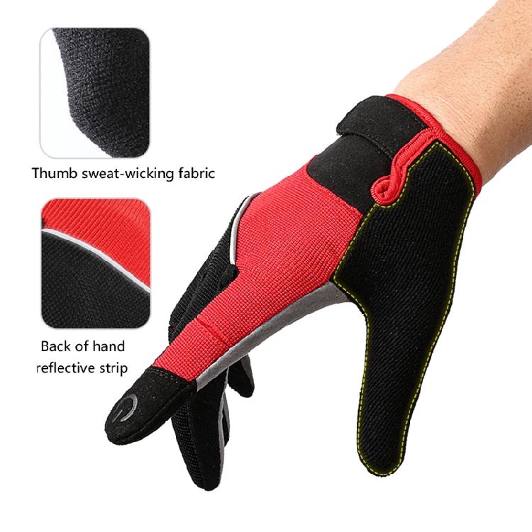 Cycling Gloves Nonsip Silicone Palm with Breathable Shock Absorption Padding For Professional Training And Commuting