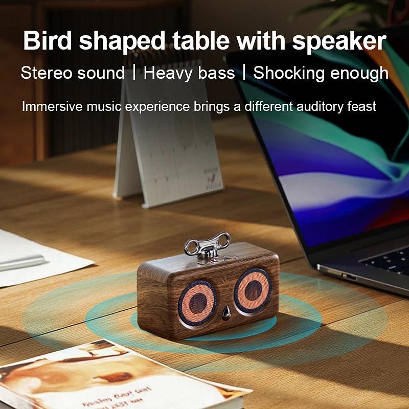 Retro Desktop Bluetooth Speaker New Owl Model Outdoor Wireless Subwoofer Sound Box High Quality Sound