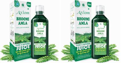 Axiom Ayurveda Bhoomi Amla Juice - 500 Ml | Natural Liver Detoxifier | Strengthens the Digestive System | Rich Supplement with Pure Bhumi Amla H
