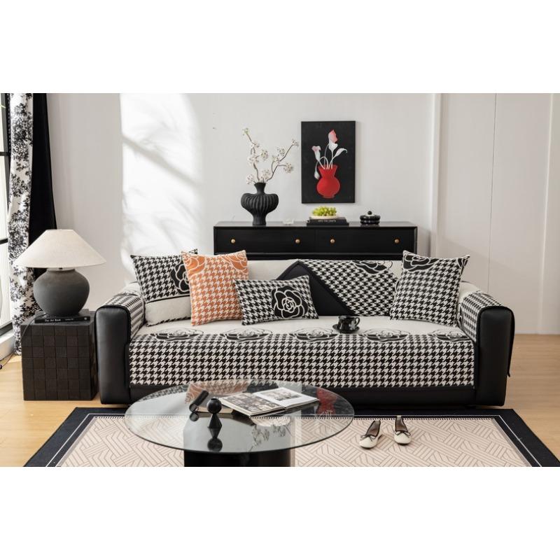 Подушка для дивана из шенилла — фото 9