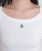 SELITIO Basic Logo Sleeveless Top White