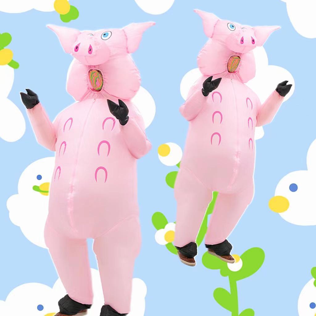 Cartoon Character Parent-Child Inflatable Costume for Holiday Parties