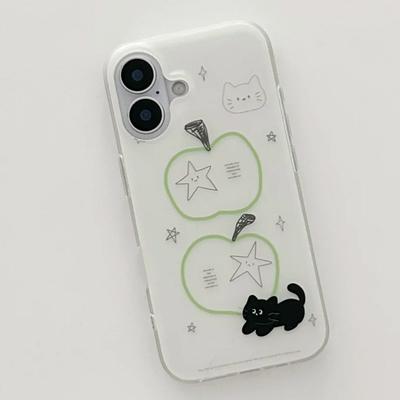 Single Layer Simple Pen Green for Apple for IPhone 17 Promax Phone Case for Apple 16 New Model 15pro Cute 14p
