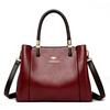 Large Capacity 3 Layer Design Women's Handbags Designer Shoulder Crossbody Bags High Quality PU Leather Ladies Casual Tote Bag