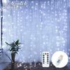 LED Curtain String Lights USB 5V Remote Control Fairy Lights Festoon Lamp 8 Modes Christmas Decoration For Home Wedding Lighting