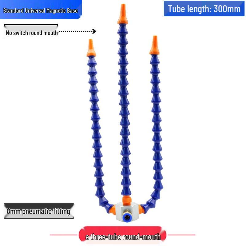 Adjustable Magnetic Base Air Nozzle with Universal Gooseneck Tube