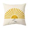 Home Decor Sun, Palm & Wave Digital Print Pillow Covers Pattern Cushion Cover Suitable For Sofa Bedroom Car Pillow Cover
