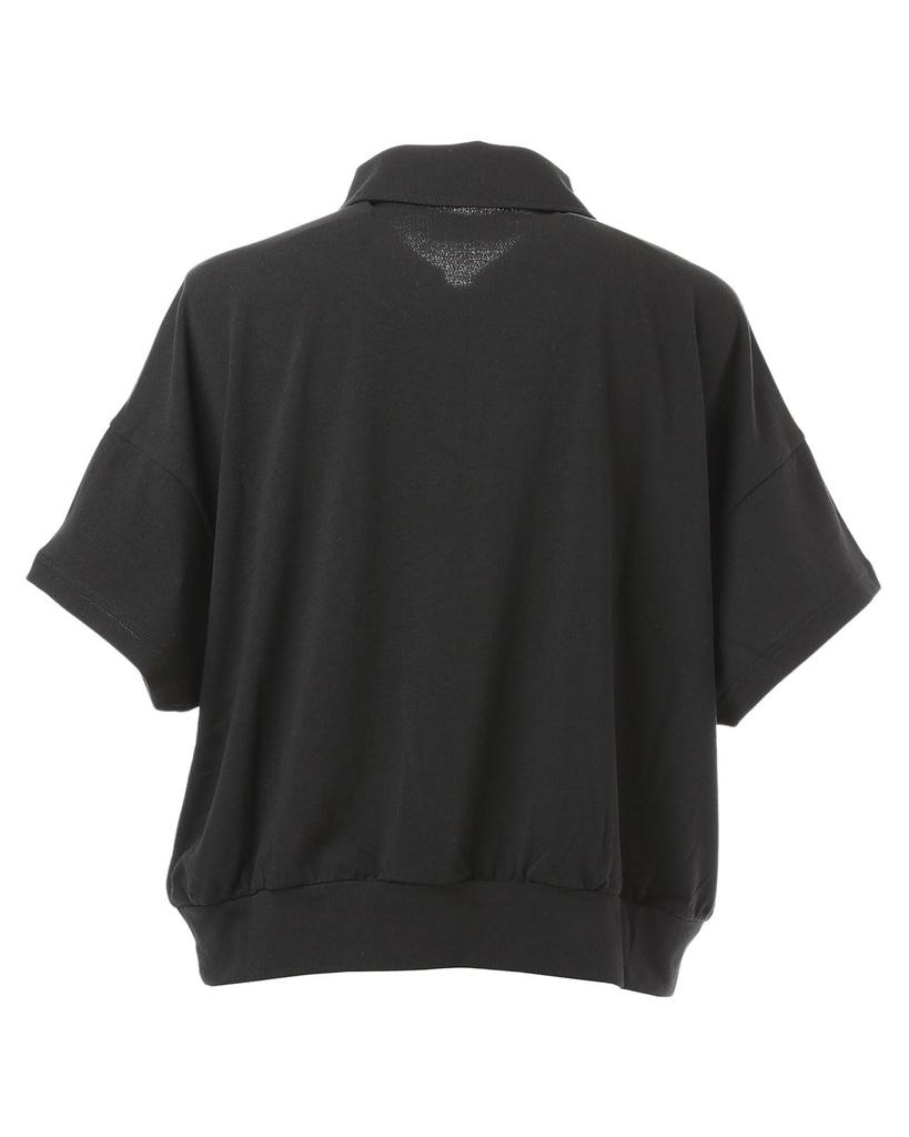 Golf Short Sleeve Big Polo Shirt Quick 2 [New Balance] Women's (Moisture Absorbent, Drying, Stretchy) / 012-5168503 010_Black [L]