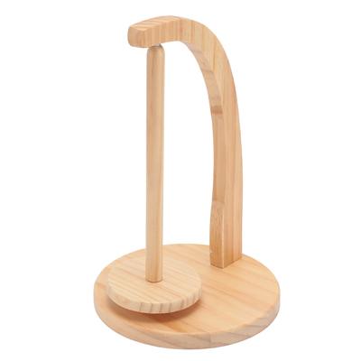 Porte-laine Installation facile Structure stable En bois rotatif Porte-laine pour crochet tricot