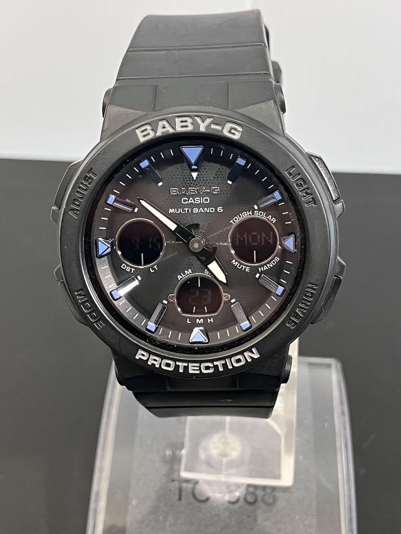 

[Б/У] CASIO Baby-G BGA-2500 Радиоуправляемые Солнечные Часы, Черные, Рабочие