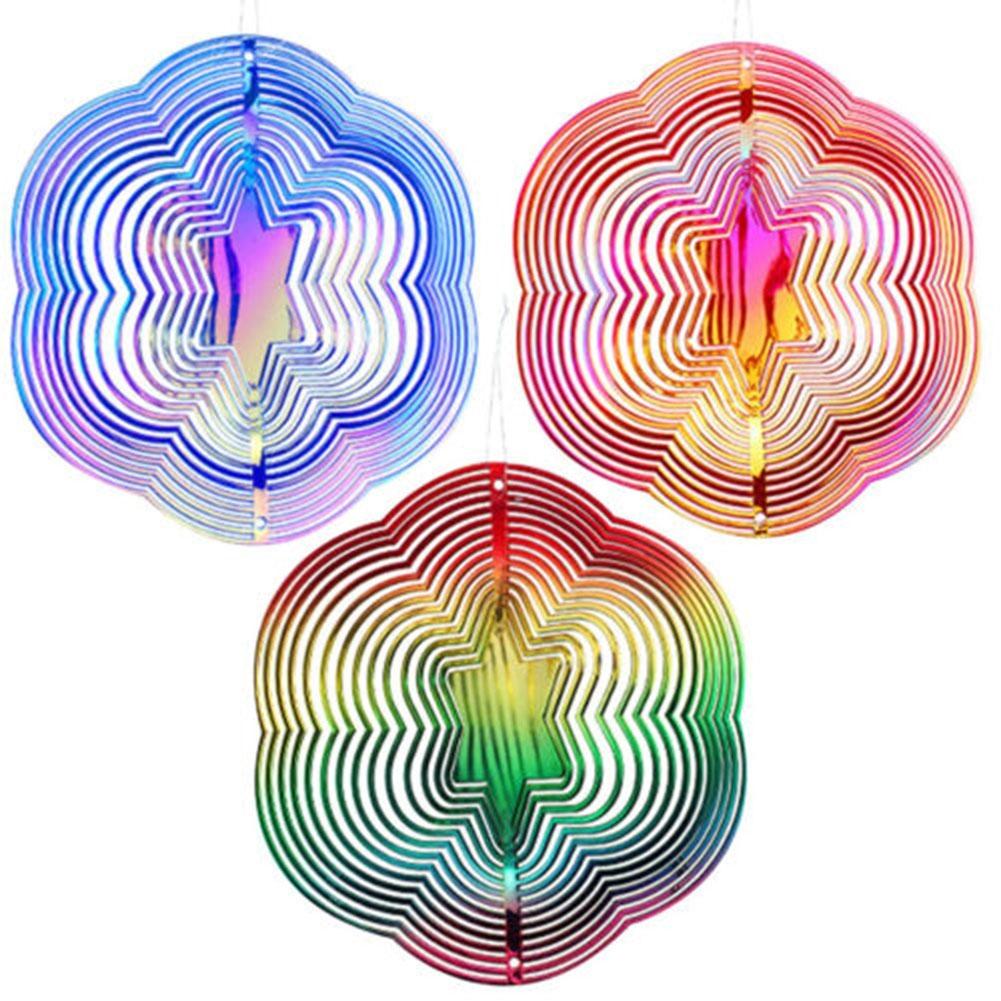 3D Wind Chime Colorful Decoration For Garden Hanging Pendant