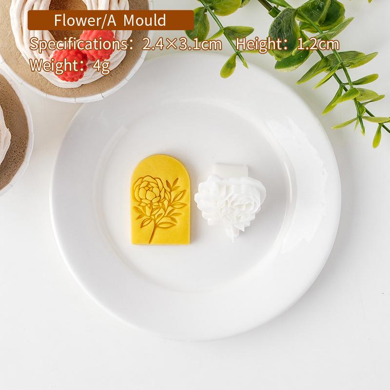 

Форма для выдавливания печенья в виде цветка ко Дню святого Валентина, роза, гвоздика, помадка, украшение для торта, свадебное печенье, пресс-форма, инструменты для выпечки