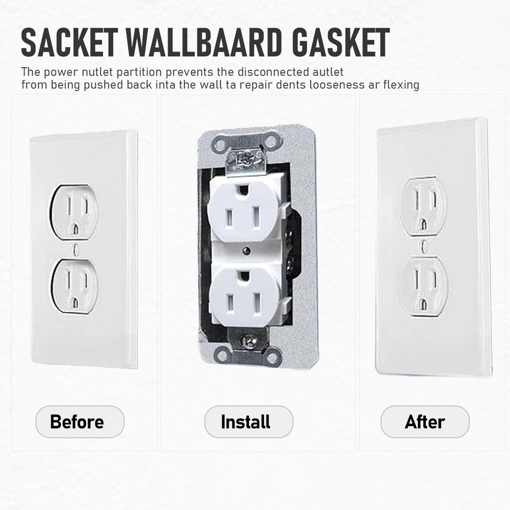 Uprgades Metal Wall Plate Spacers Metal Device Leveler Plates Flush Fit Leveling Plates for Electrical Outlets & Boxes