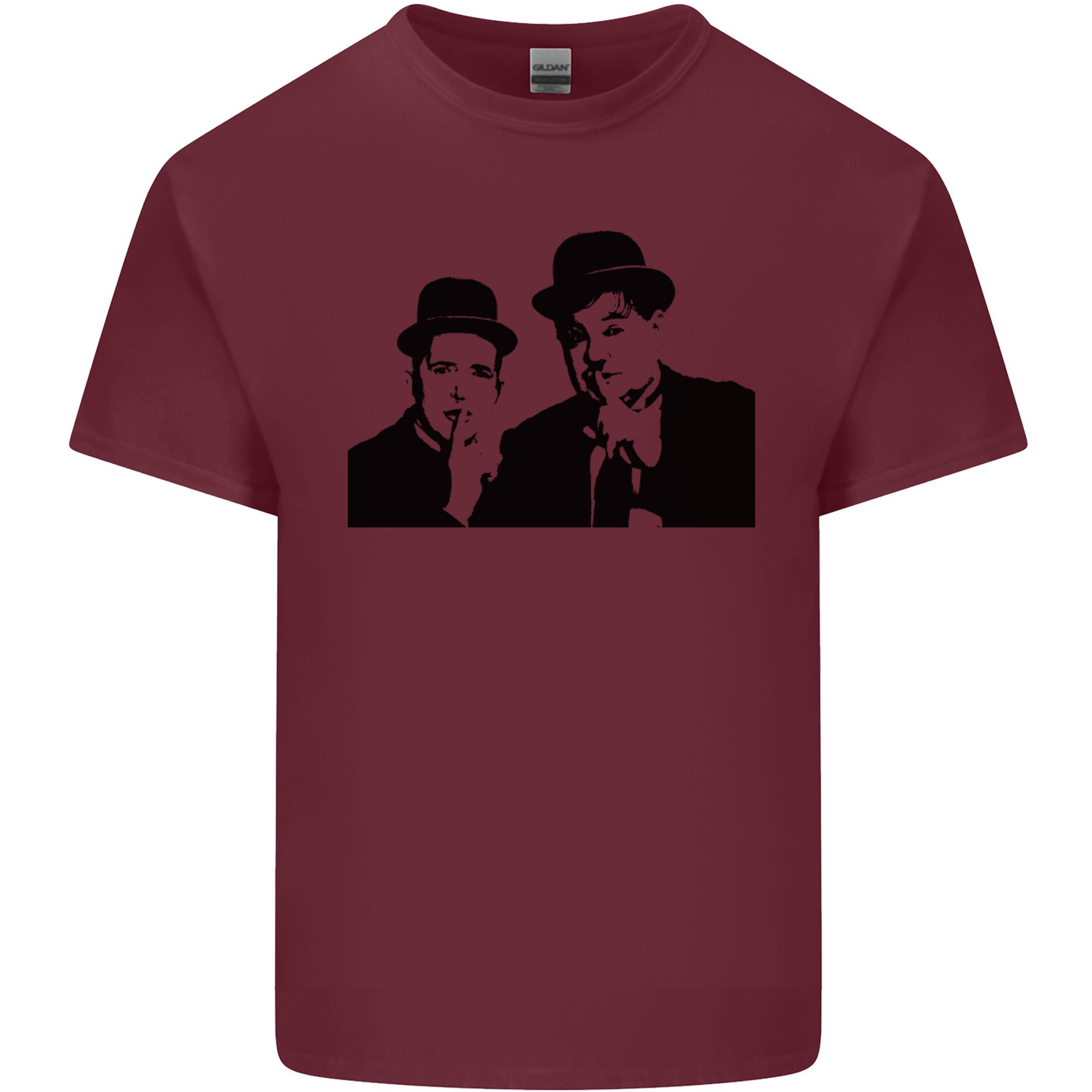 Dick and Doof Aka Laurel Hardy Unisexs Light Cotton TShirt S