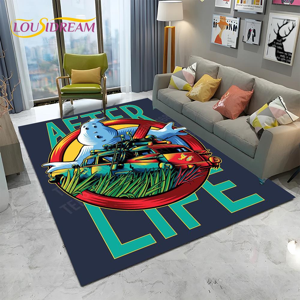 Horrorfilm G-Ghostbusters Cartoon Teppich für Zuhause Wohnzimmer Schlafzimmer Sofa Fußmatte Dekor, Kinder Teppich rutschfeste Bodenmatte