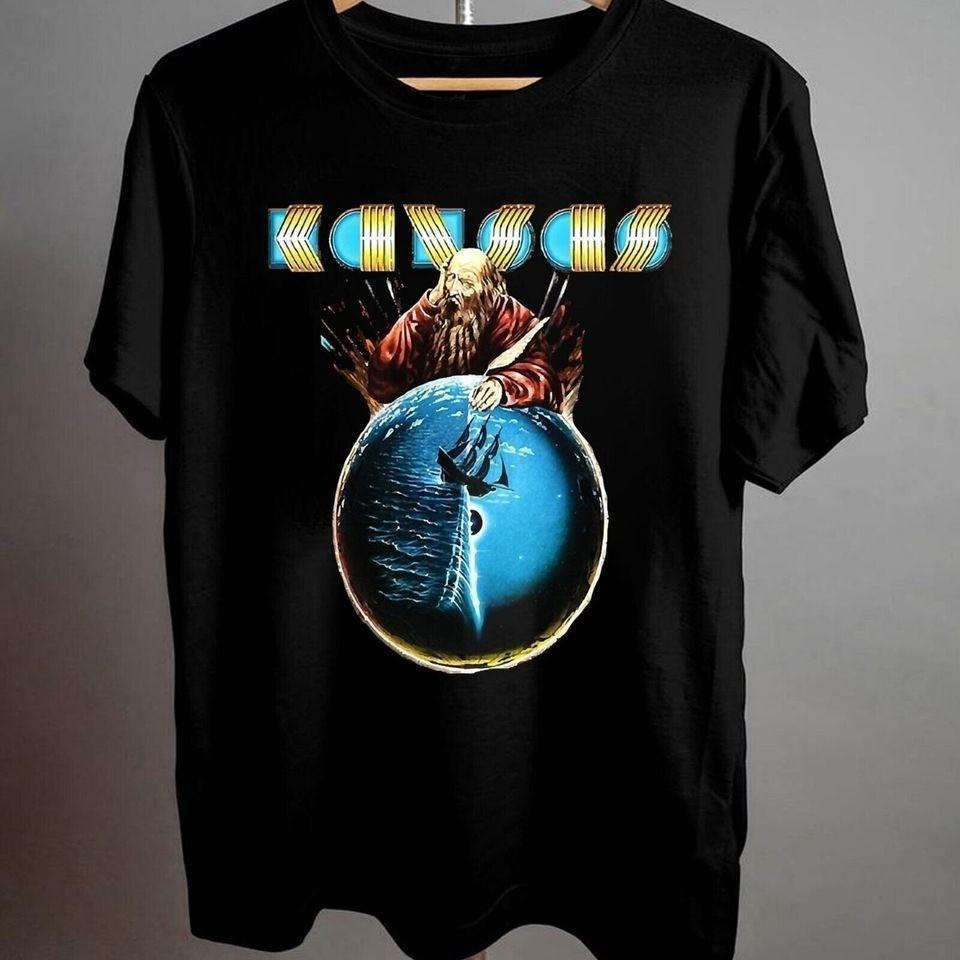 Vtg Kansas Band Point of Know Return Black Shirt S-5XL SG280 S разноцветный