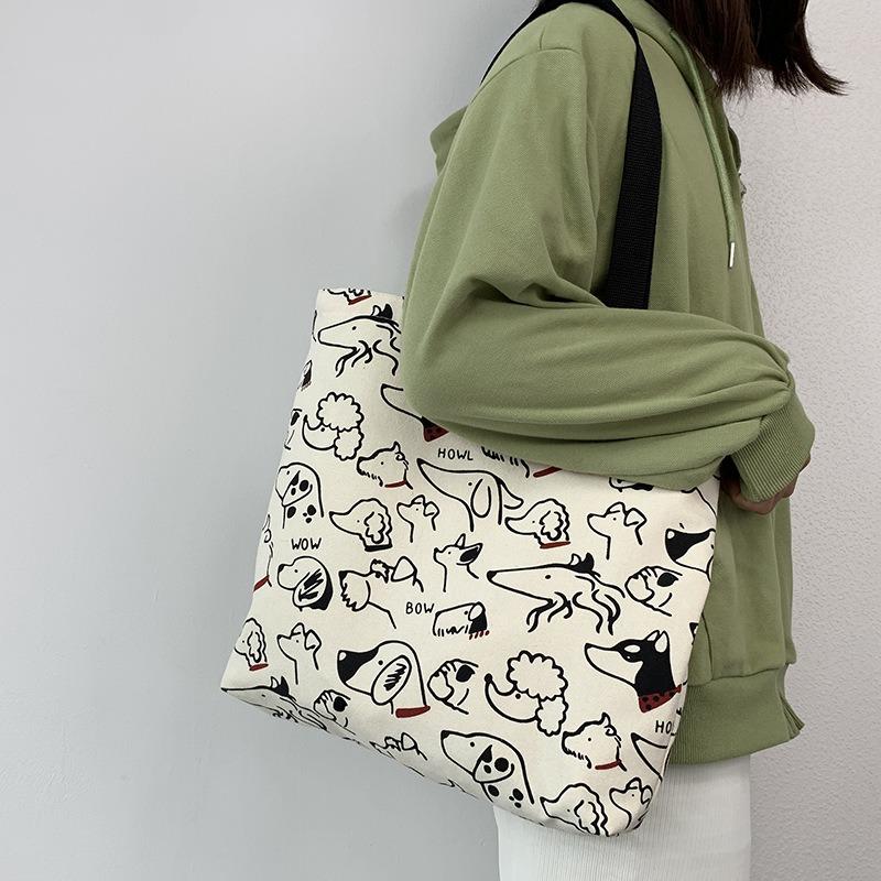 Canvas Bag Women Outing Travel Large Capacity Handbag Bags