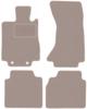 Dywaniki welurowe w kolorze beżowym: Mercedes S W220 4Matic długi (1998-2005)