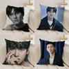 JJi CChang Wook Cushion Cover Silky Short Plush DoubleSided Printed Pillow Case for Sofa All Seasons Home Decor Gift