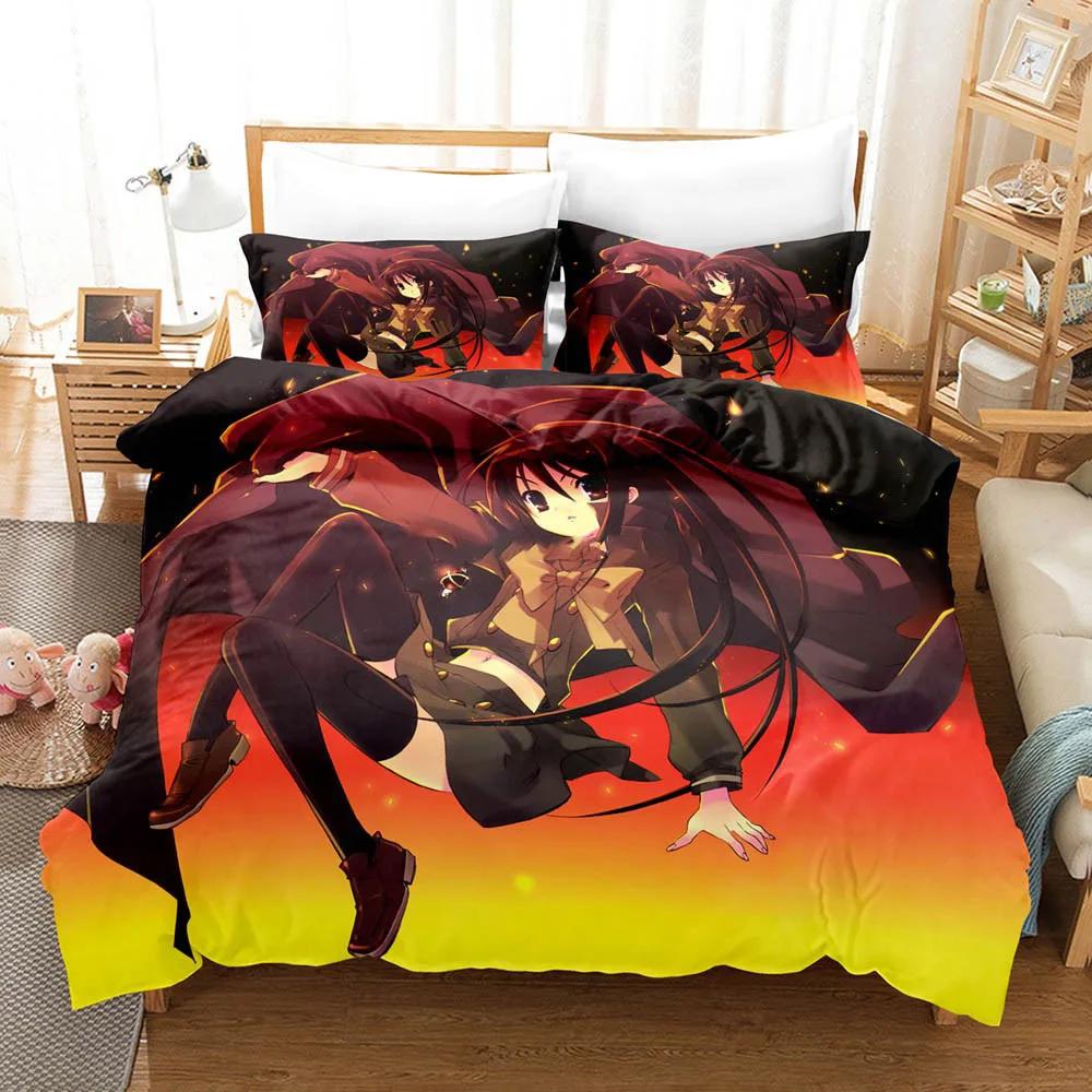 

Kawaii Shakugan No Shana Anime Bedding Set Duvet Cover Quilt Home Decor Single Queen King Size Gift EU Twin 135x200cm