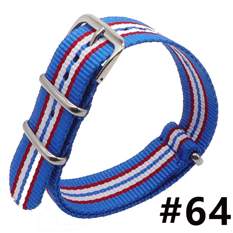 18MM 20MM 22MM Nylon Watch Band Sport Casual Straps Replacement With Stainless Steel Buckle For Men Women's Watch Accessories