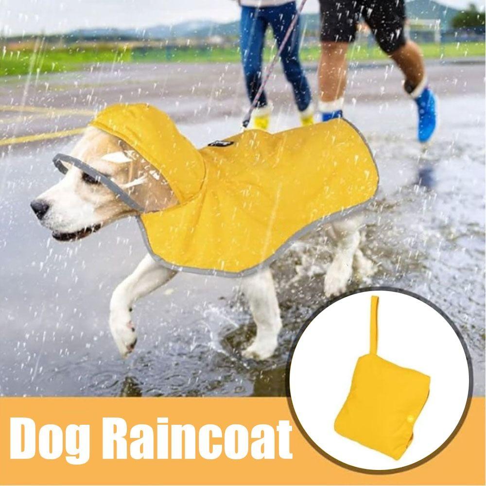 

Регулируемая накидка для собак, прозрачный капюшон, куртка для собаки, практичный плащ для собак