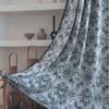French Style Jacquard Curtains With Tassels Semi-Sheer Living Room Bedroom Balcony