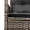 Garden Sofa Set with Cushions 2 pcs Poly Rattan
