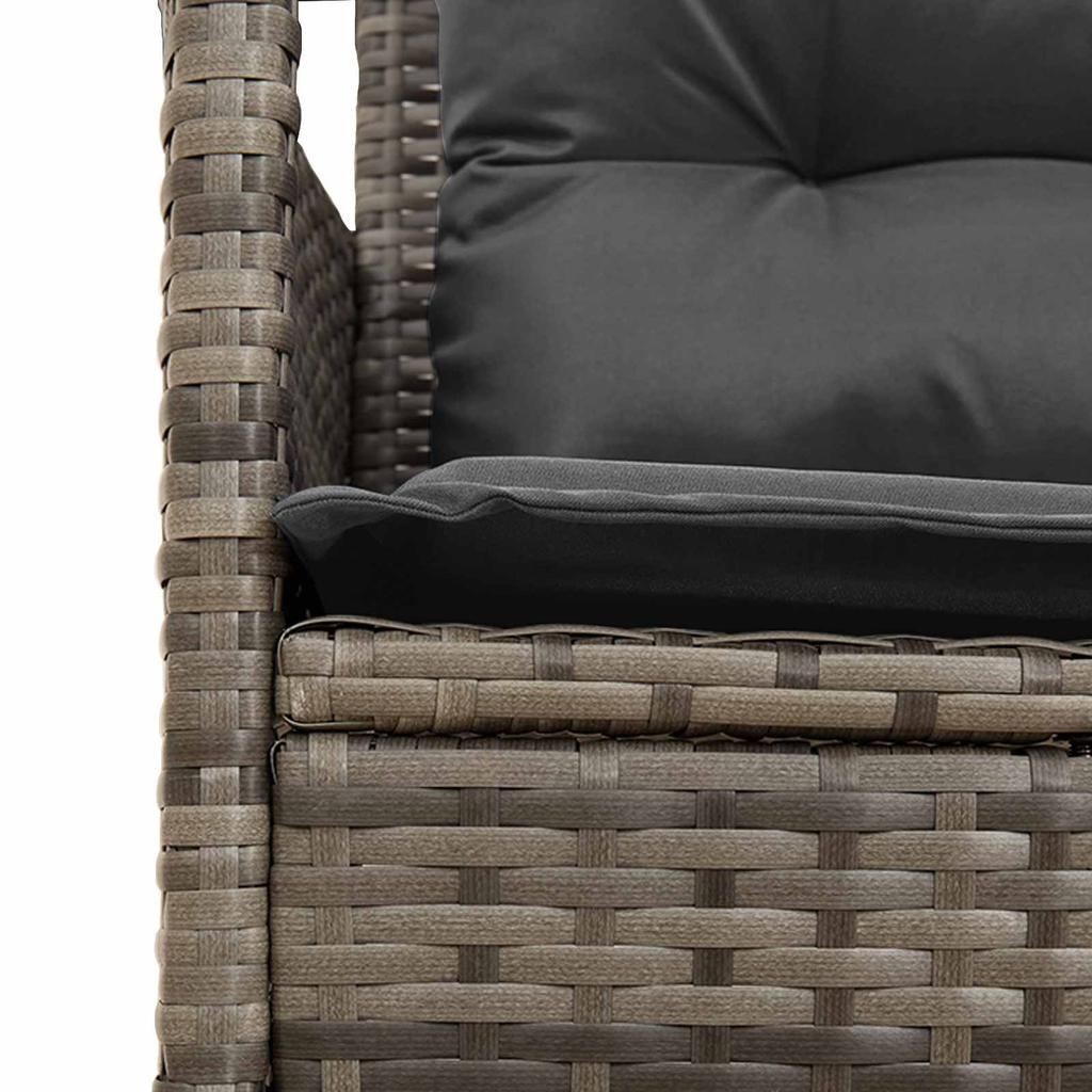Garden Sofa Set with Cushions 2 pcs Poly Rattan