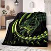 Alien Flannel Blanket Cartoon Print Design for Travel Picnics Bedrooms Sofas Beds Chairs Home Decor Various Sizes Available