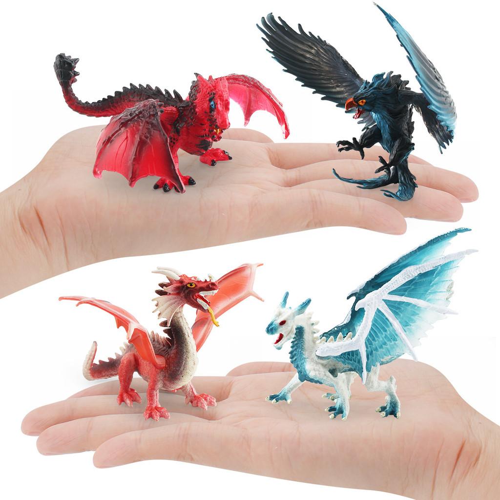 Western Mythical Dragon Eagle Wolf Pvc Action Figures Model Toy Gift Decoration