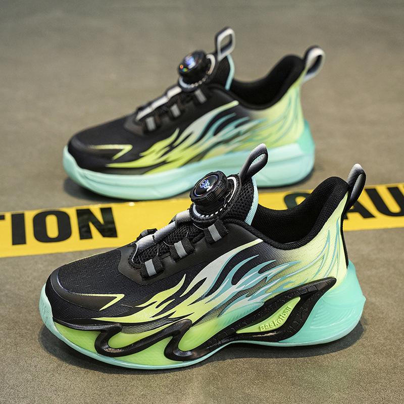 Boys' sports shoes Boys' shoes 2025 new running mesh basketball shoes breathable medium and large children's boys non-slip