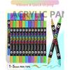 Dual-tip Acrylic Paint Pens, Waterproof & Non-toxic, Compatible with Glass, Canvas, Ceramic