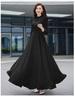 White Flowing Chiffon Beach Dress with Large Hem Skirt - Summer Long Style for Women