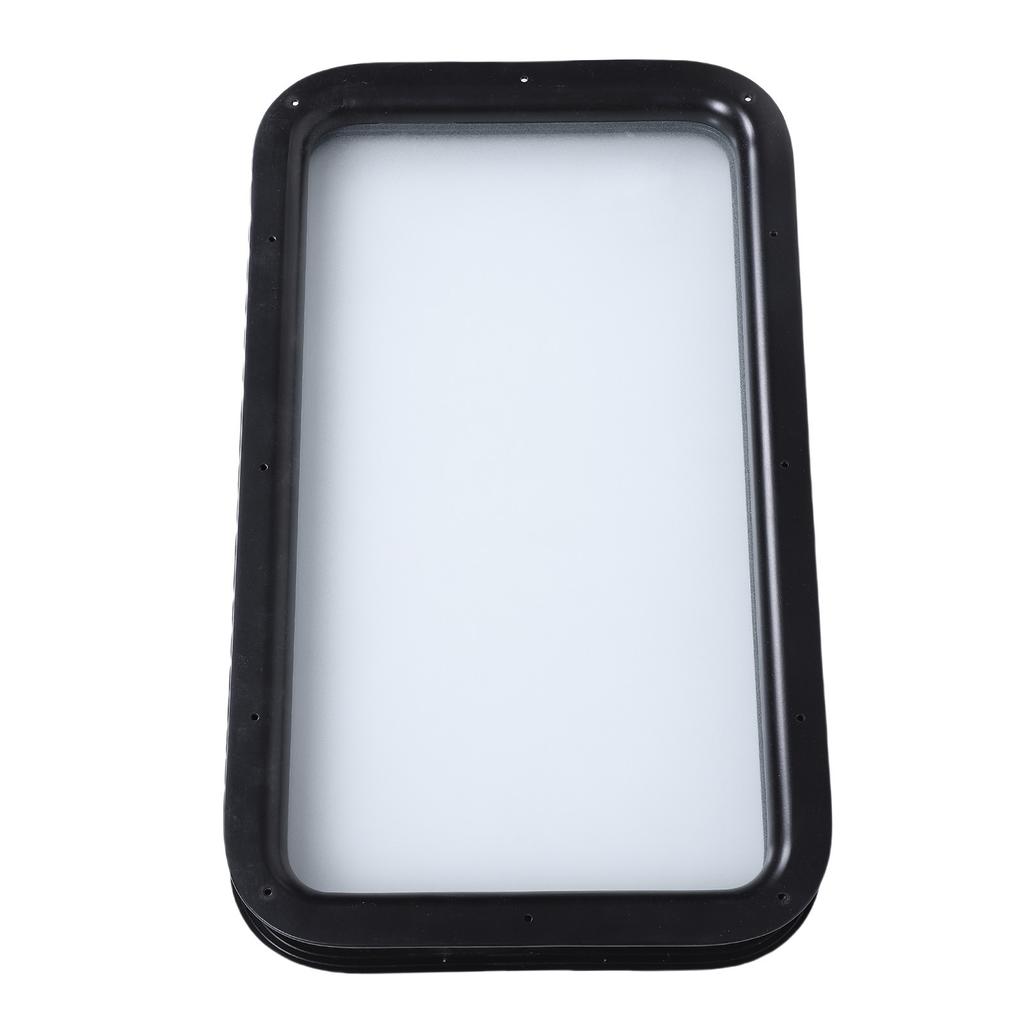 RV Entry Door Window Frosted Opaque Glass Entrance Door Window with Interior Exterior Frame For Motorhome Trailer