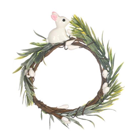 Easter Bunny Napkin Ring Spring Themed Napkin Holder Rabbit Ear Napkin Buckle Table Decorations for Dinner Party Banquet Events