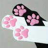 [Cute Cat Socks] Cute 3D Cat Paw Over-the-Knee Socks | 1 Pair Women's Black Silicone Cosplay Socks with Pink Pads, Soft Fabric Construction
