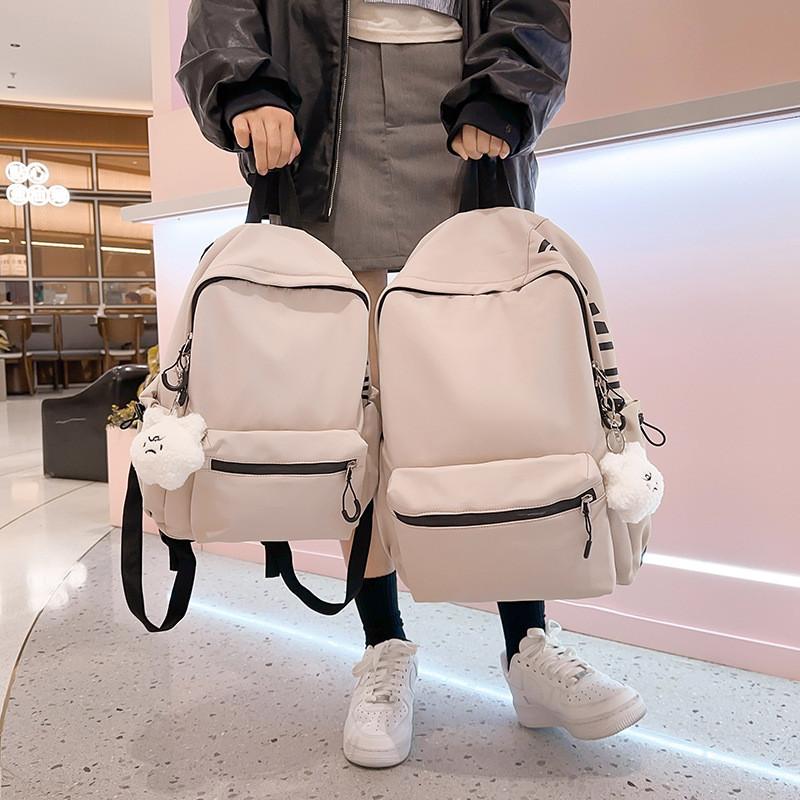 Nylon Fashion Girls Letter Backpack With Breathable Design For School And Travel